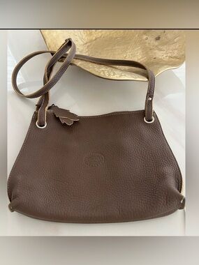 Roots taupe Leather Crossbody Bag